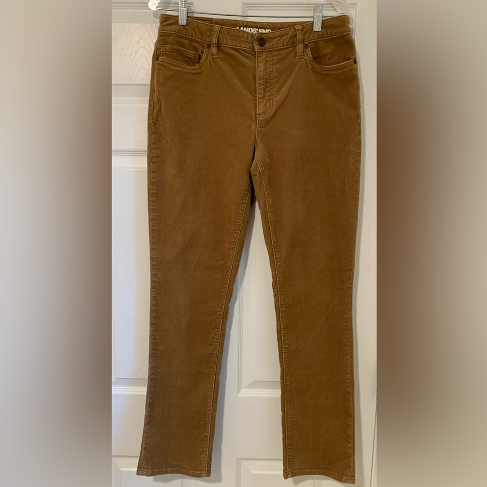 Lands' End Ladies Brown Corduroy 5-Pocket Pants